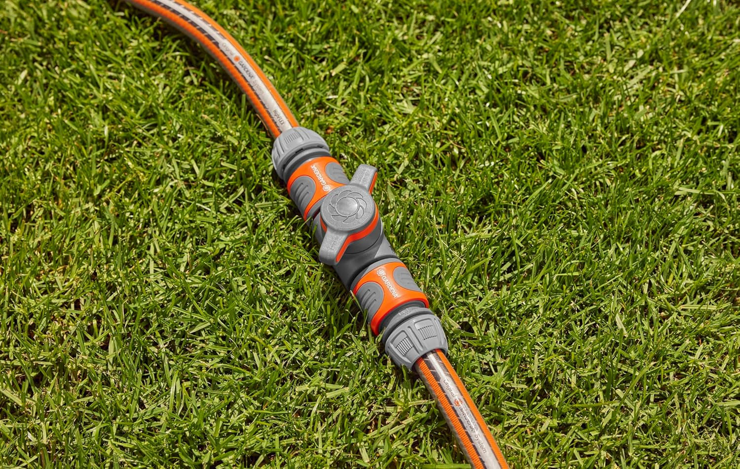 Gardena koppling med reglerventil, grå, orange