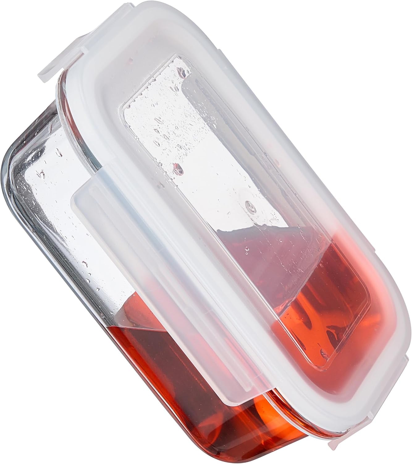 Relaxdays glasbehållare med lock, set med 6, 370 ml, matförvaringsbehållare, plastlock, lufttät, glasburk, klara matförvaringslådor Naty Shop