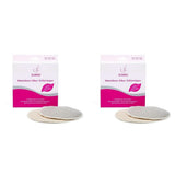 ELANEE Amningsskydd, silver, antibakteriella och tvättbara - Mjuka och uppfriskande mat- och amningstillbehör Bebe Naty Shop 2 st (paket med 2)