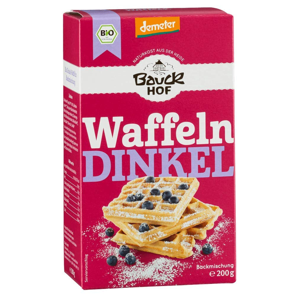Demeter Bauck Hof Bio Dinkel Wafflen, 200 G Blandning för bakning och matlagning Naty Shop 200 G (2Er Pack)