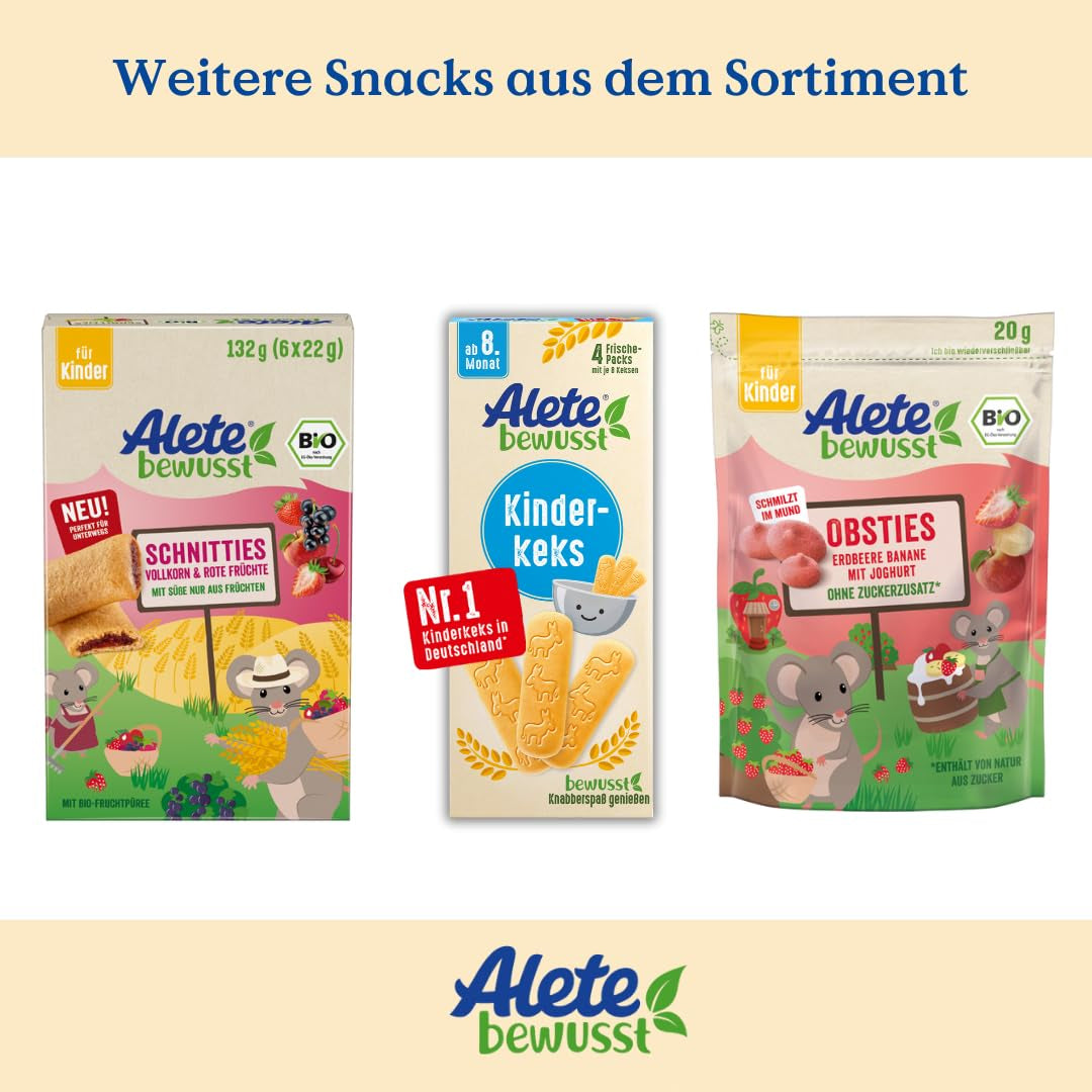 Alete fullkornsäpple skivade ekologiska pajer 8 x 132g