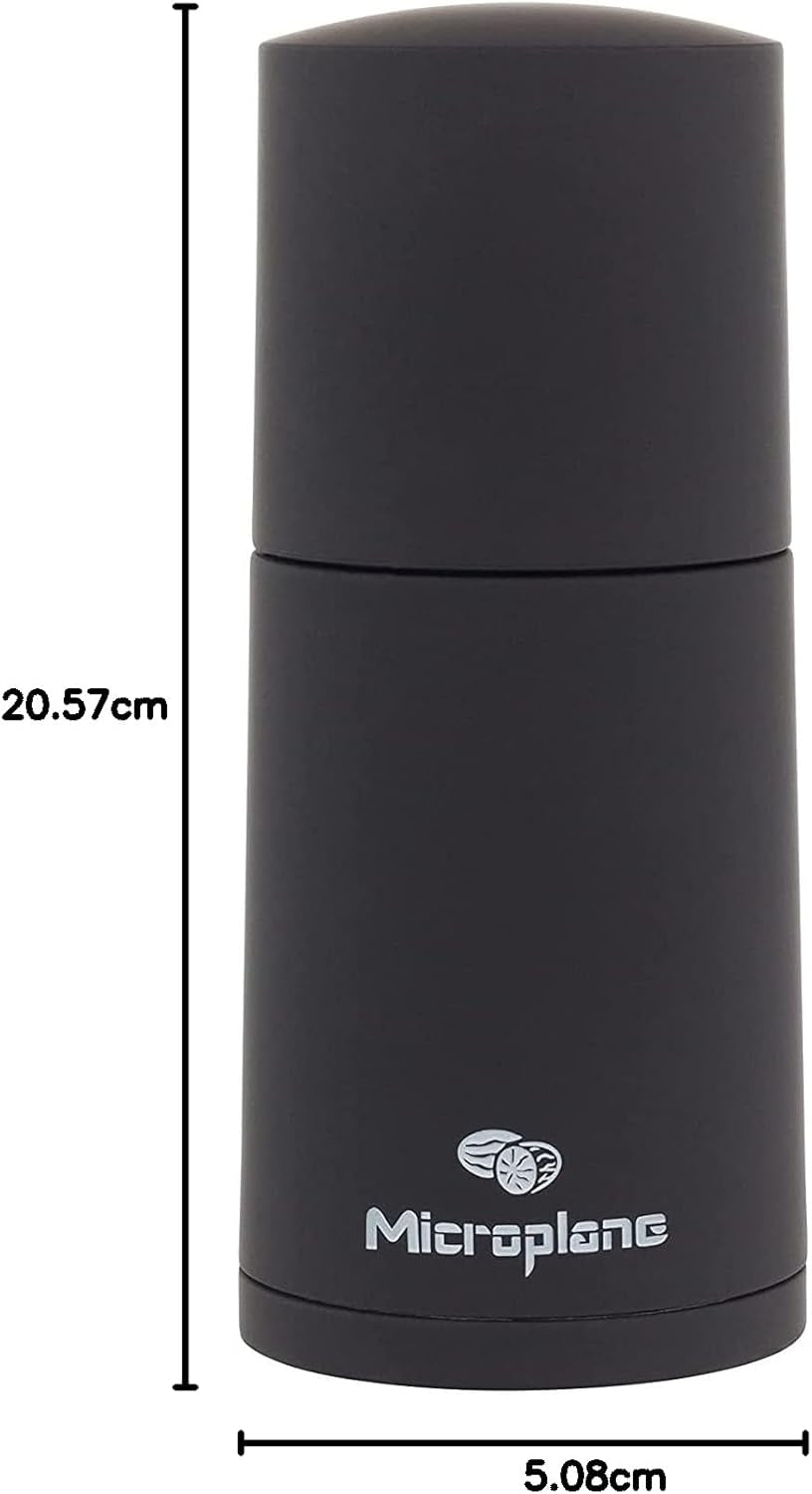 Microplane kryddkvarn svart för muskot, kanel, tonkabönor, långpeppar och andra torra kryddor Malning och kvarnar Naty Shop