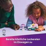 LEGO Friends Heartlake City Glassbil Låtsaslekset 2 figurer och en kanin Byggset 4 år gamla flickor Leksakskaraktär Minifigur Byggleksak 42644 Byggset Besuche den LEGO-Store