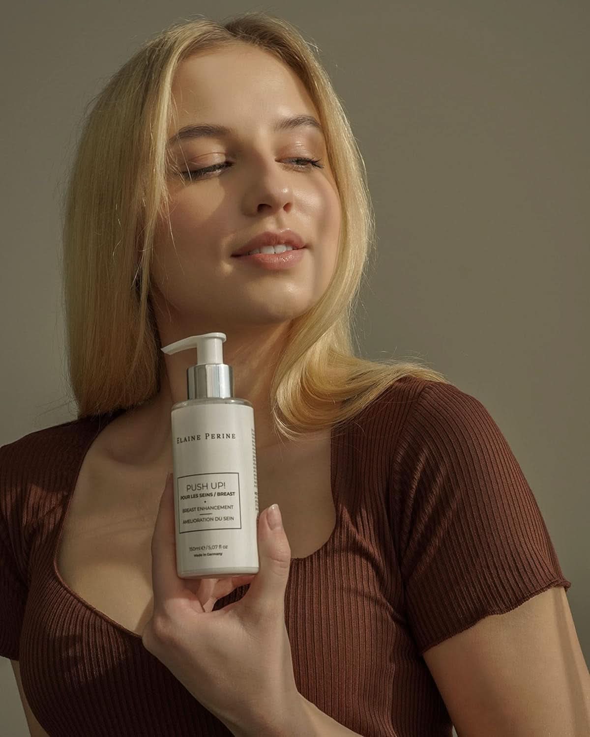 Bröstförstoring och bröstlyftkräm, naturliga ingredienser - PUSH UP! av Elaine Perine™ Cosmetics and Beauty Naty Shop
