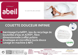 15000000534 Douceur Infinie Quilt, lätt, polyester, vit, vit, 240 X 260 cm Täcken och täcken Naty Shop