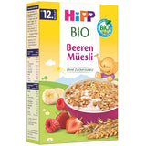 HiPP Bio Beeren-Müesli (8 x 200g), ab 12. Monat, ohne Zuckerzusatz, besonders fine Stückchen - leicht zu chewen, i bästa bio-Qualität