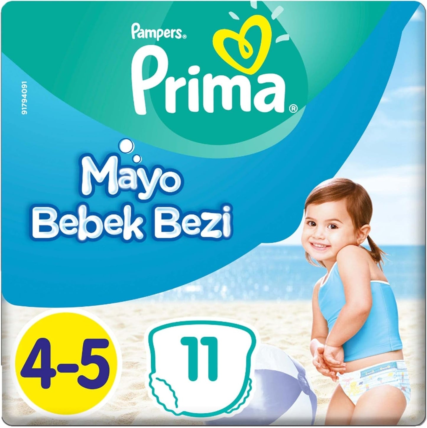 Pampers Splashers Baby Shark Limited Edition engångsbadblöjor 4-5, 11, 9 kg-15 kg, för säkert skydd i vattnet