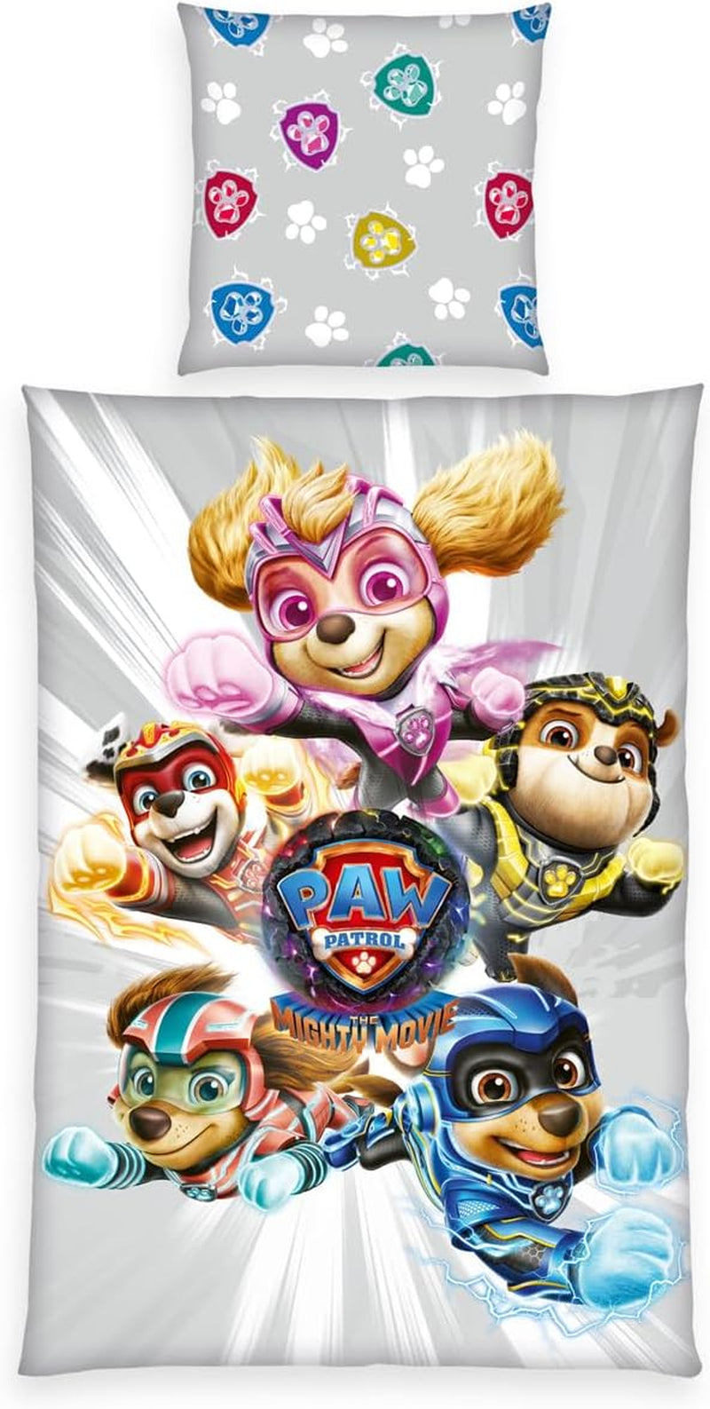 Paw Patrol sänglinne, knappstängning, 100 % bomull Sängkläder - barn Naty Shop Standardtitel