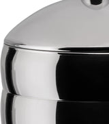 Alessi Kalistò 2 CB02 - Köksburk i rostfritt stål 18/10 med aluminiumknopp, 114 cl, silver Matförvaringslådor Naty Shop