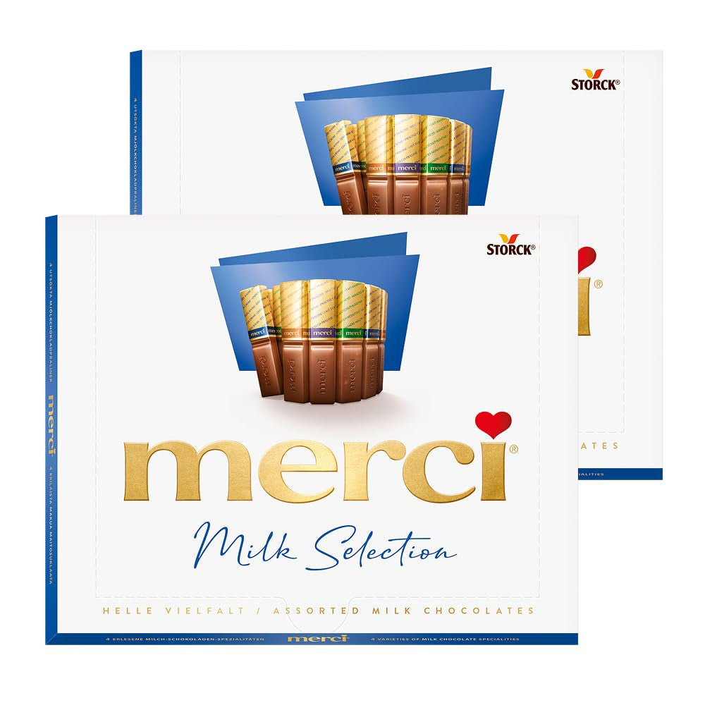 merci Finest Selection Mousse au Chocolat Variety – 1 x 210 g – Specialiteter Utsökt chokladmousse – Fyllda och ofyllda praliner