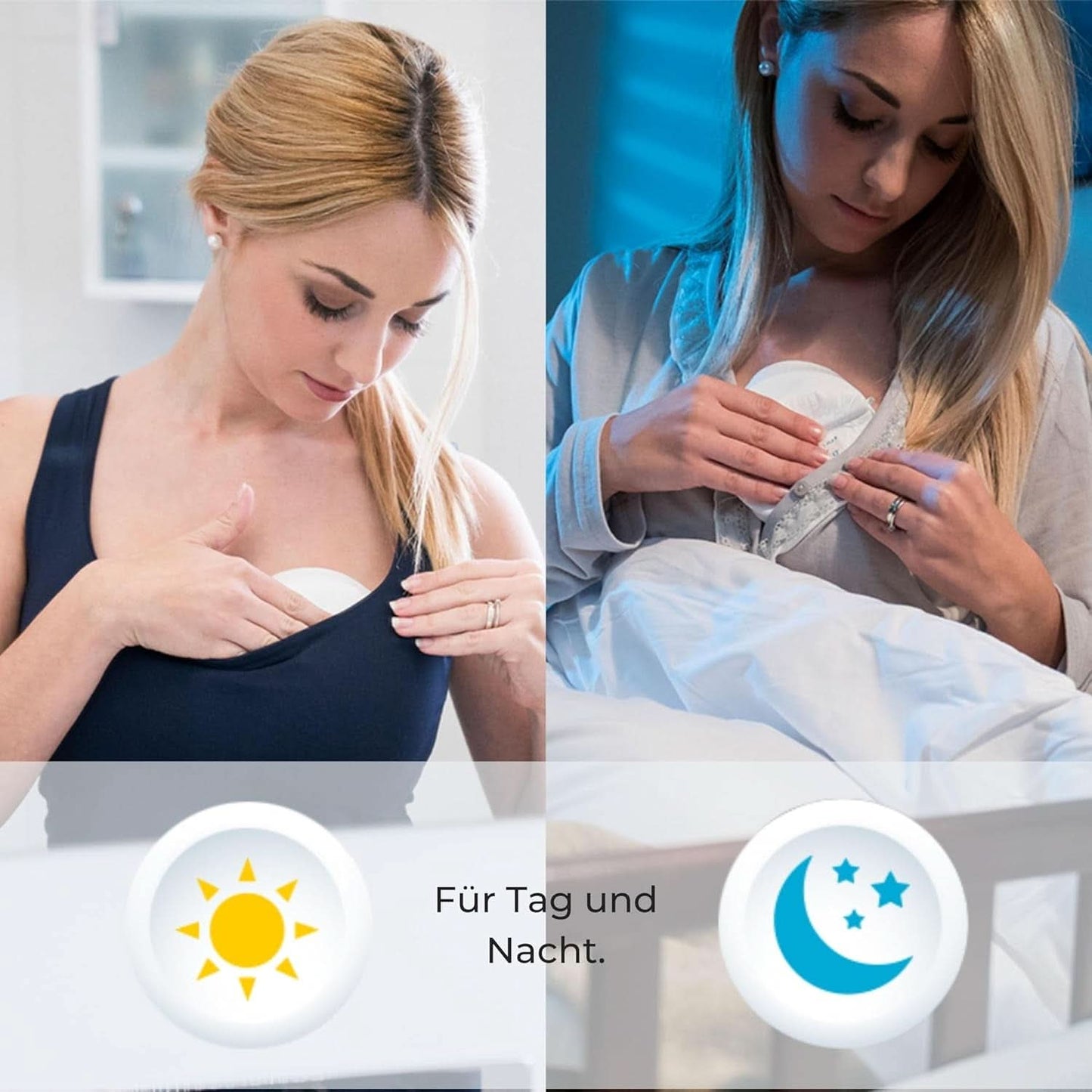 Nuvita 1202 - Absorbenter för dag- och nattamning Tillbehör Mat och amning Bebe Naty Shop