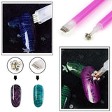 Nail Art Werkzeug Magnetstift, 10 Stück Nagel Magnet Stick Tool Set, Nagel Magnet Stift Und Starker Magnet Lager Punktierungsstifte Für DIY 3D Magnetics Katzenauge UV Gel Polnisch Nagel Kunst