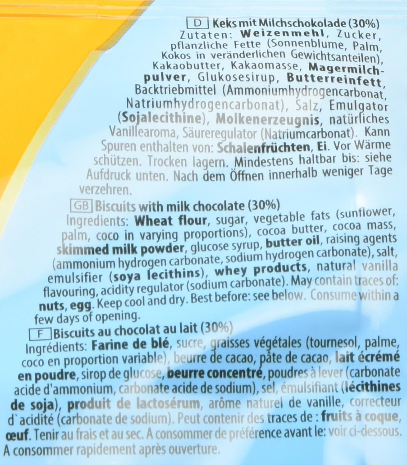 Griesson Chocolate Mini Biscuits Pack om 12 (12 påsar x 125g)