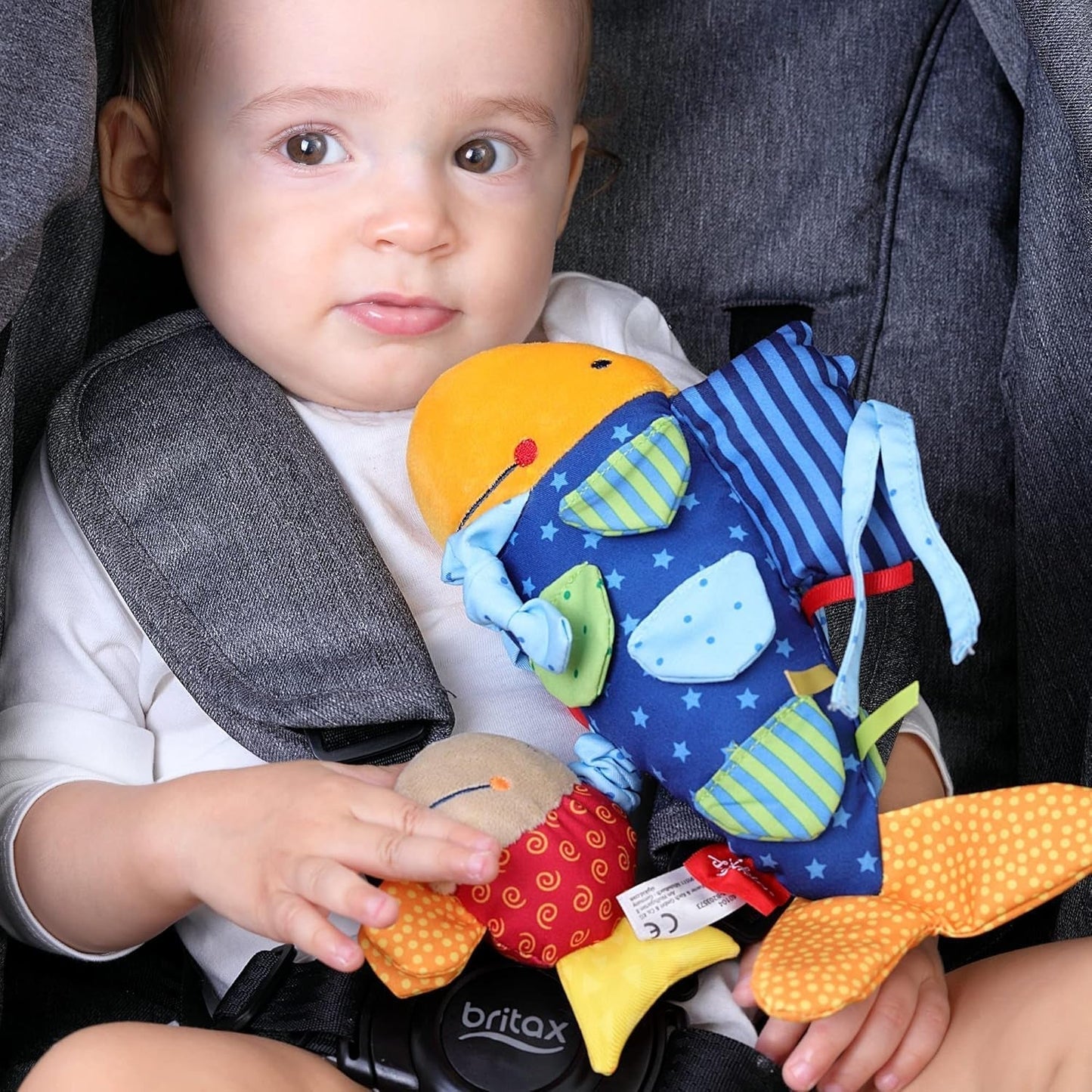 SIGIKID 40104 Aktiv fisk Babyaktivitet PlayQ Leksak för barn flickor och pojkar rekommenderas från 3 månader flerfärgad Babyleksaker Naty Shop