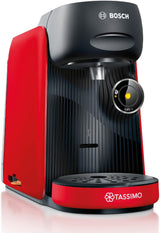 Bosch Tassimo finess TAS162E kapselespressomaskin, 70 drycker, intensivare kaffe med en knapptryckning, automatisk avstängning, hållbar, perfekt dosering, 1400 W, svart/svart