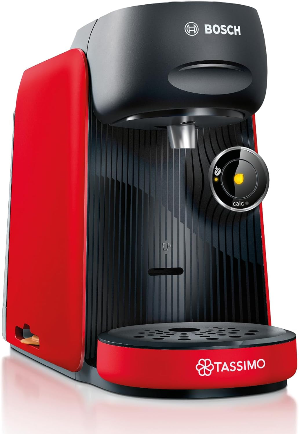 Bosch Tassimo finess TAS162E kapselespressomaskin, 70 drycker, intensivare kaffe med en knapptryckning, automatisk avstängning, hållbar, perfekt dosering, 1400 W, svart/svart