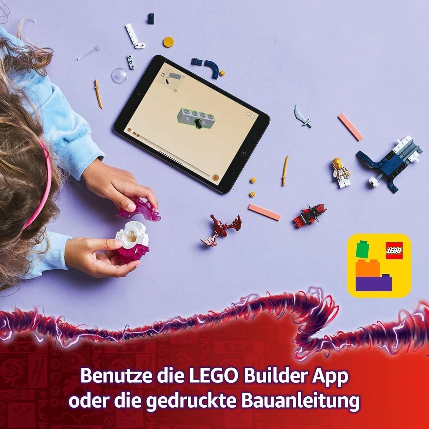 LEGO NINJAGO Soras Dragon Spinjitzu Spinner - Action Ninja Toy med 2 minifigurer - Litet lekset för barn - Presentidé för pojkar och flickor 6 år gamla 71824 Byggset Besuche den LEGO-Store