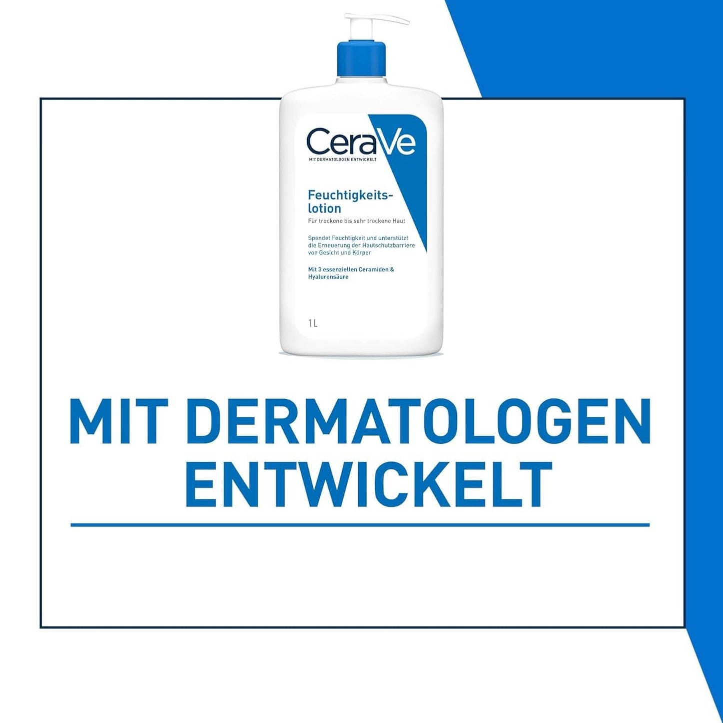 Cerave Moisturizing lotion för kropp och ansikte, 1 liter Cosmetics and Beauty Naty Shop