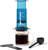 AeroPress original kaffe- och espressobryggare, bärbar kaffebryggare på baristanivå med kammare, kolv och filter, snabbkaffe- och espressobryggare