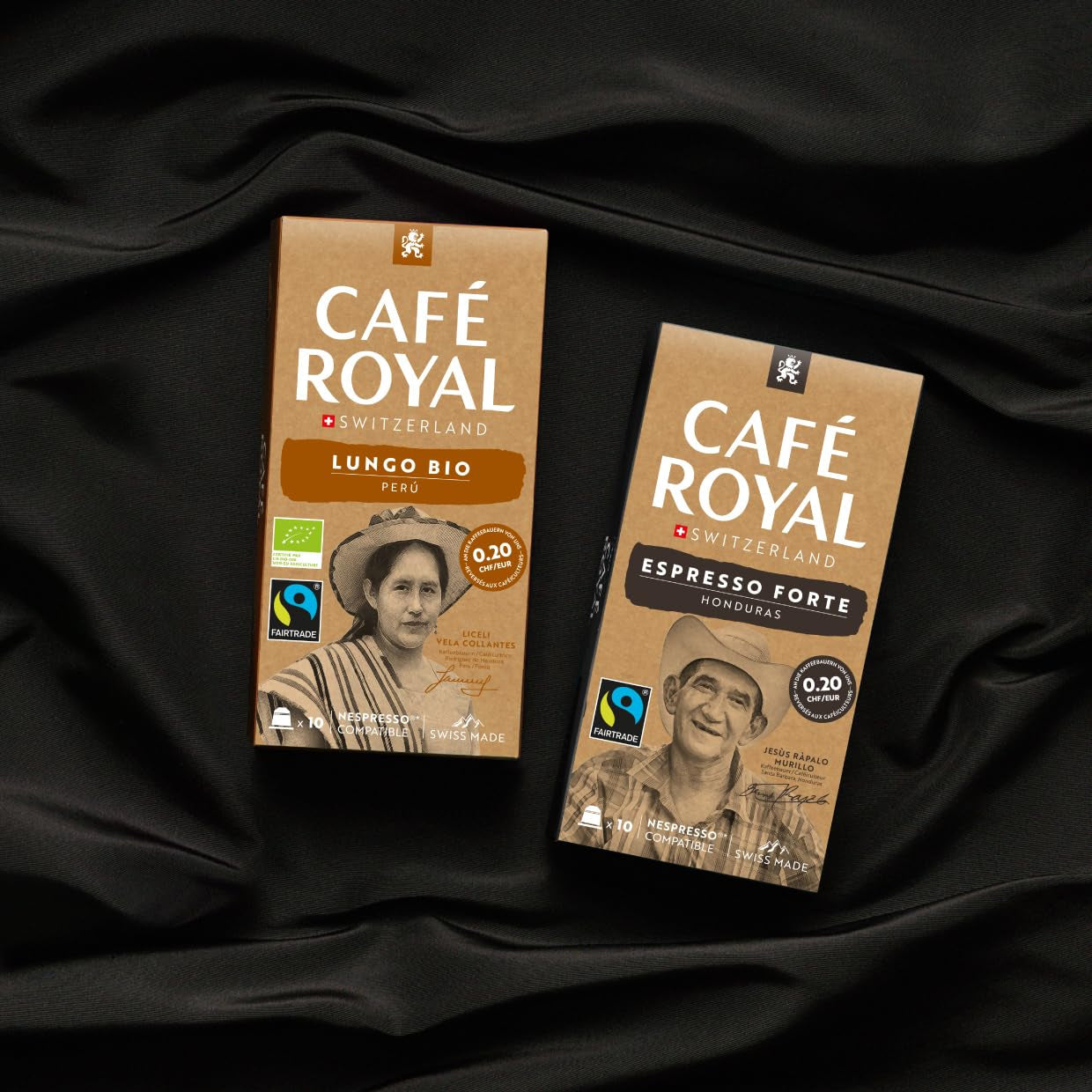 Café Royal Peru Lungo Bio – Nespresso®-kompatibel Kaffeekapseln, 100 % Arabica från Peru, krämig, Intensität 5/12, Fairtrade, 100 Kapseln
