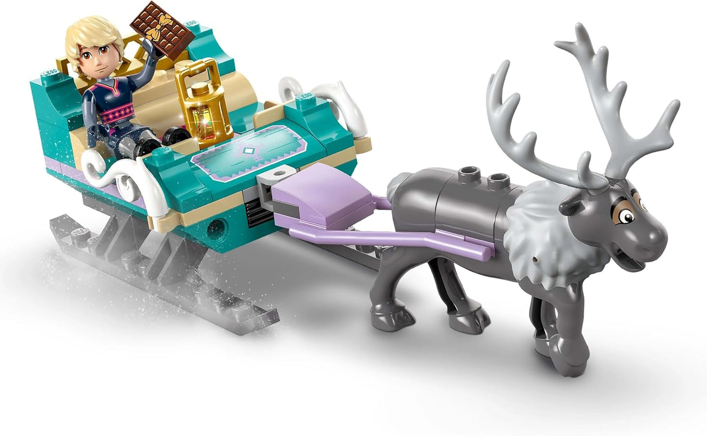 LEGO Ç€ Disney Frozen Annas slädeäventyr, Byggleksak och Fantasilekset, Chokladställ med Anna, Kristoff, Olaf och Sven Minidockor, Prinsessleksak för tjejer från 4 år 43256 Byggset Besuche den LEGO-Store