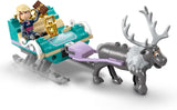 LEGO Ç€ Disney Frozen Annas slädeäventyr, Byggleksak och Fantasilekset, Chokladställ med Anna, Kristoff, Olaf och Sven Minidockor, Prinsessleksak för tjejer från 4 år 43256 Byggset Besuche den LEGO-Store
