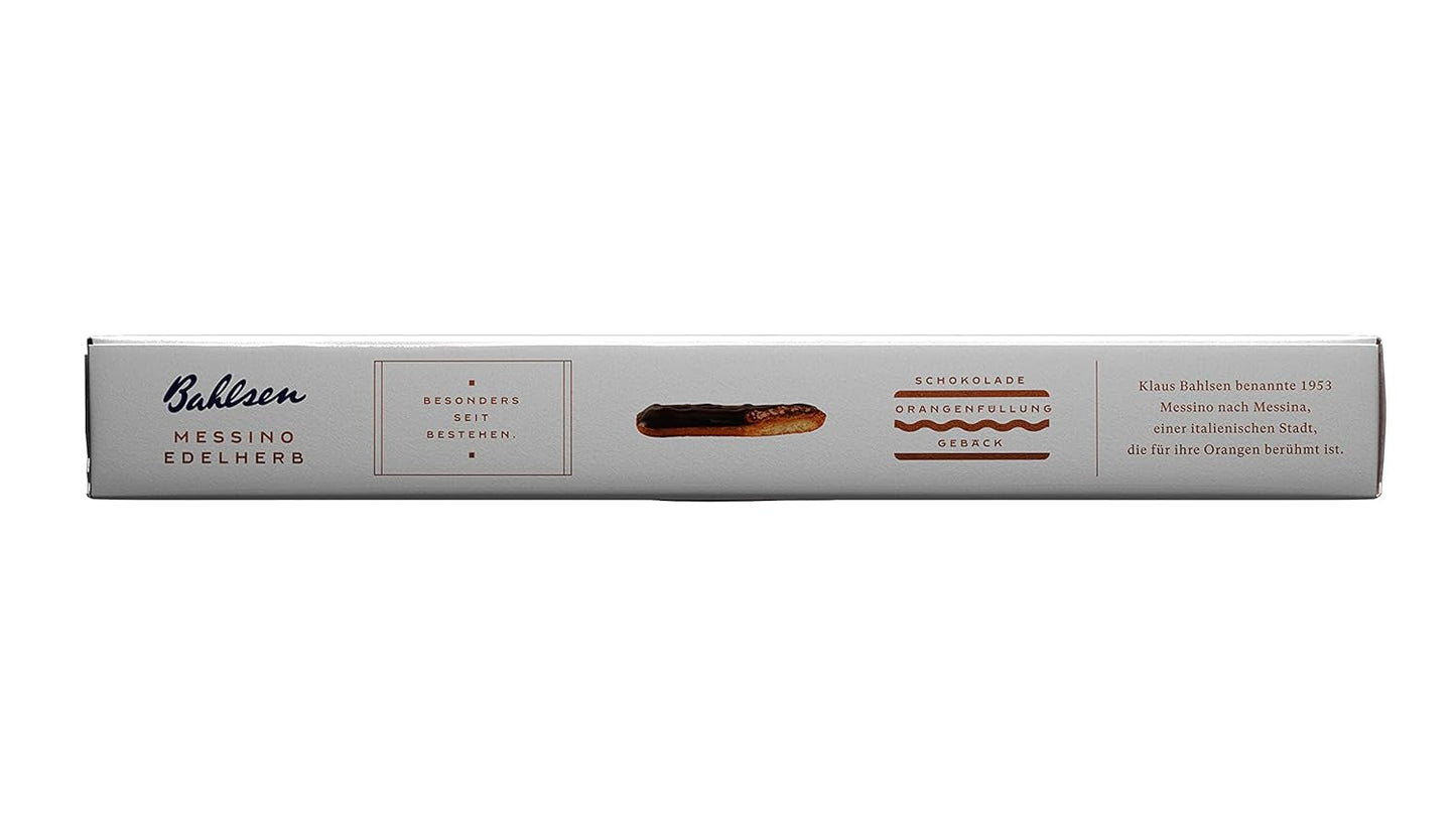 Bahlsen Messino Edelherb - Paket med 4 - Edelherb Choklad Apelsin fyllning fluffig deg (1 x 125g)
