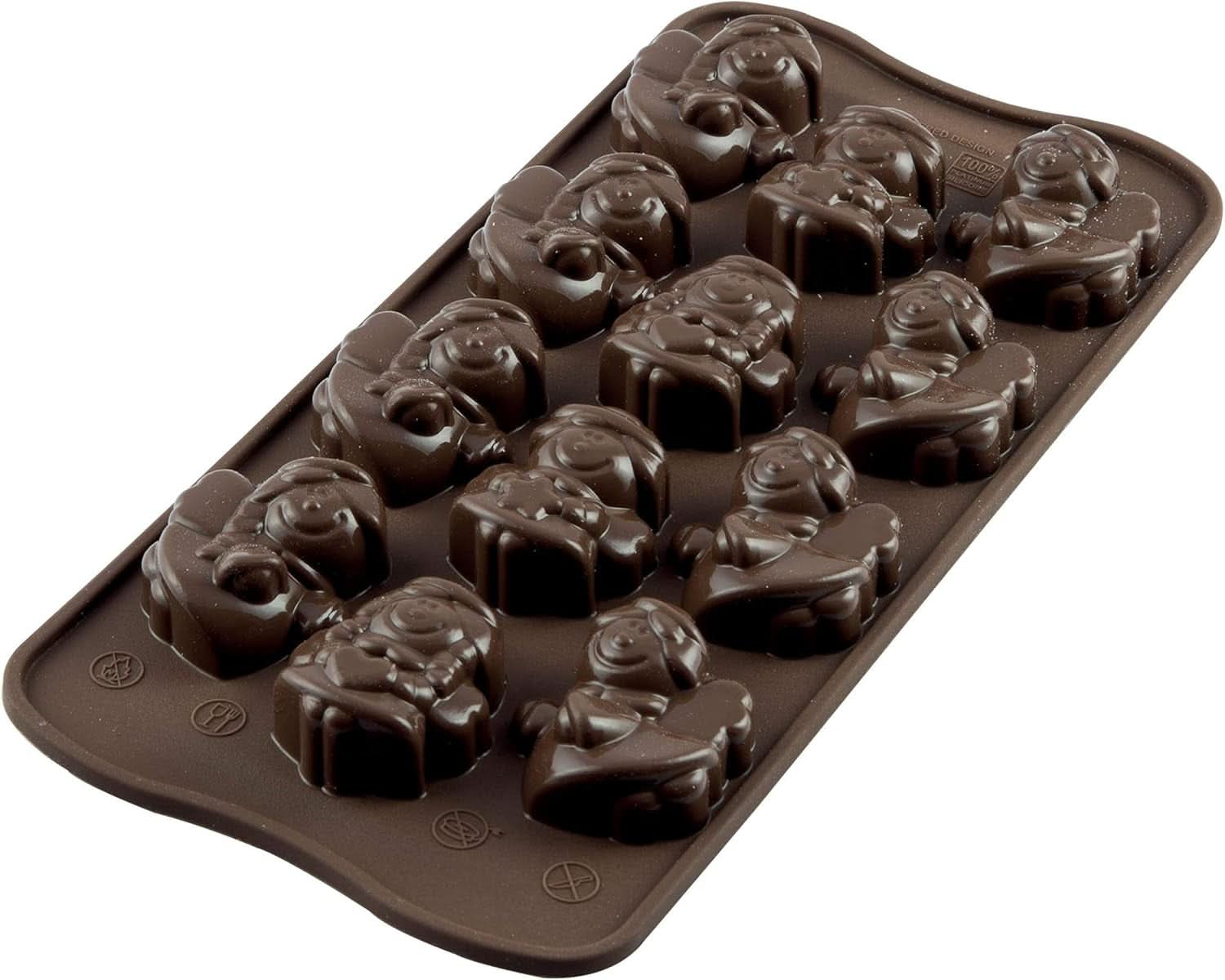 Silikomart 191827, Chokladpraliner, Änglar, Övriga köksmodeller Naty Shop 7 X 7 X 14 Cm