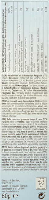 Debeukelaer Decor on Ice - Våffelförpackningar, förpackning om 12 (12 x 60g)