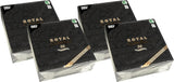 50 servetter ROYAL Collection 1/4-faldigt 40 X 40 svarta "Ornaments"