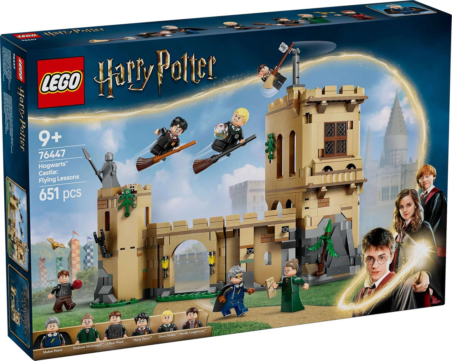 Hogwarts Castle LEGO Harry Potter: Flyglektioner Äventyrslekset med 6 samlarbara minifigurer inklusive Draco Malfoy och professor McGonagall Rollspelsset för pojkar och flickor 9 år gamla 76447 Byggset Besuche den LEGO-Store