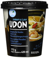 Allgroo Udon Cup Instant Nudles - Smakrik kryddig skaldjur Udon Soppa - Snabb förberedelse (1 x 173g)