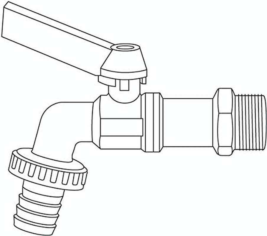 Gardena kulventil: inomhus- och utomhusventil, 33,3 mm (G 1 tum) gänga, för 19 mm (3/4 tum) slangar (7333-20)