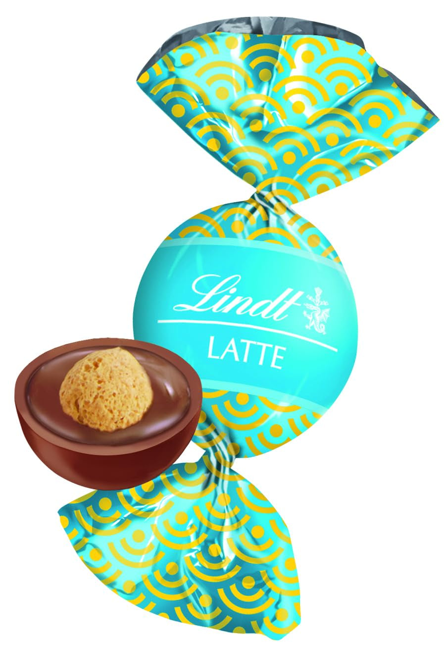 Lindt Roulette Ball Nocciolatte, mjölkchoklad med fyllning av hasselnötsgrädde och hela hasselnötter, 3000g