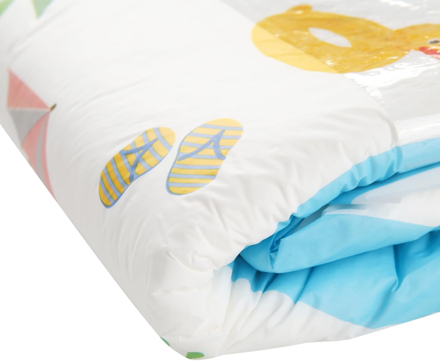 CutiePlusU vuxenblöjor, 10-pack, engångsblöjor för kvinnor och män, maximal absorptionsförmåga över natten - jag älskar sommar (medelstorlek 71-96 cm)