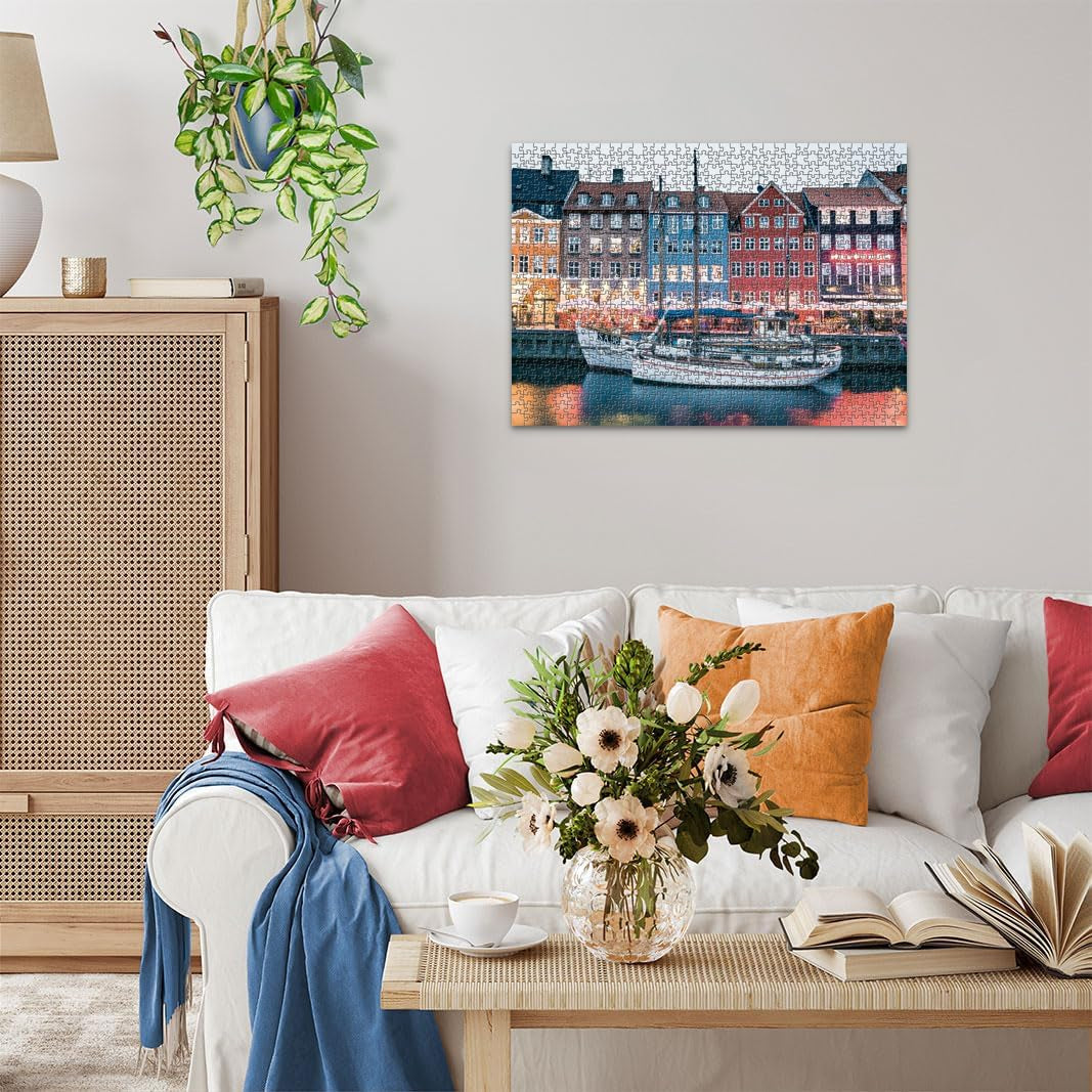Ravensburger Puzzle Scandinavian Places 12000111 - Köpenhamn, Danmark - 1000 bitars pussel för vuxna och barn över 14 Puzzle Naty Shop