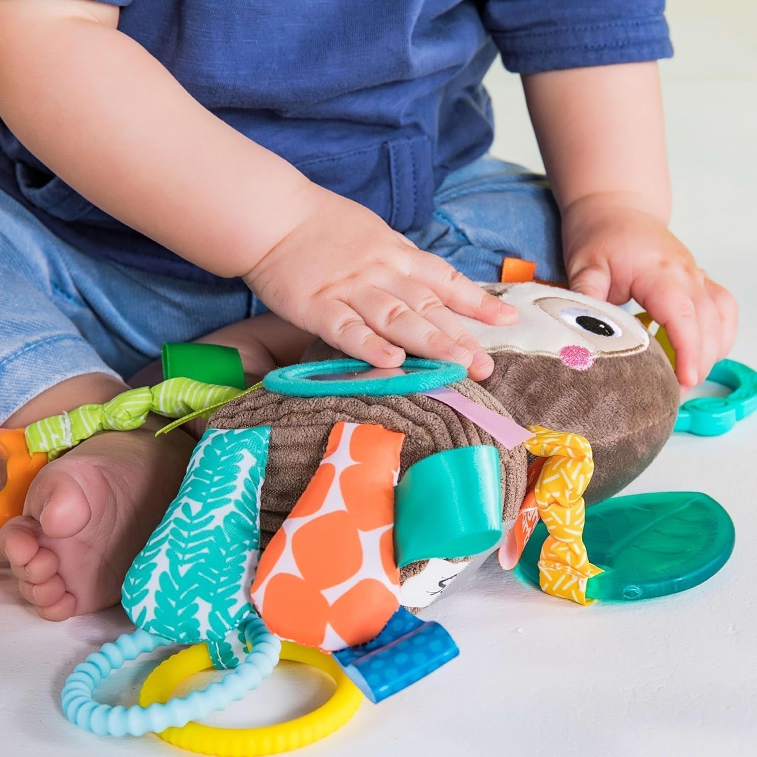 Bright Starts barnvagnsleksak, sengångare - med skallra, spegel och taggieslingor Bebe Toys Naty Shop
