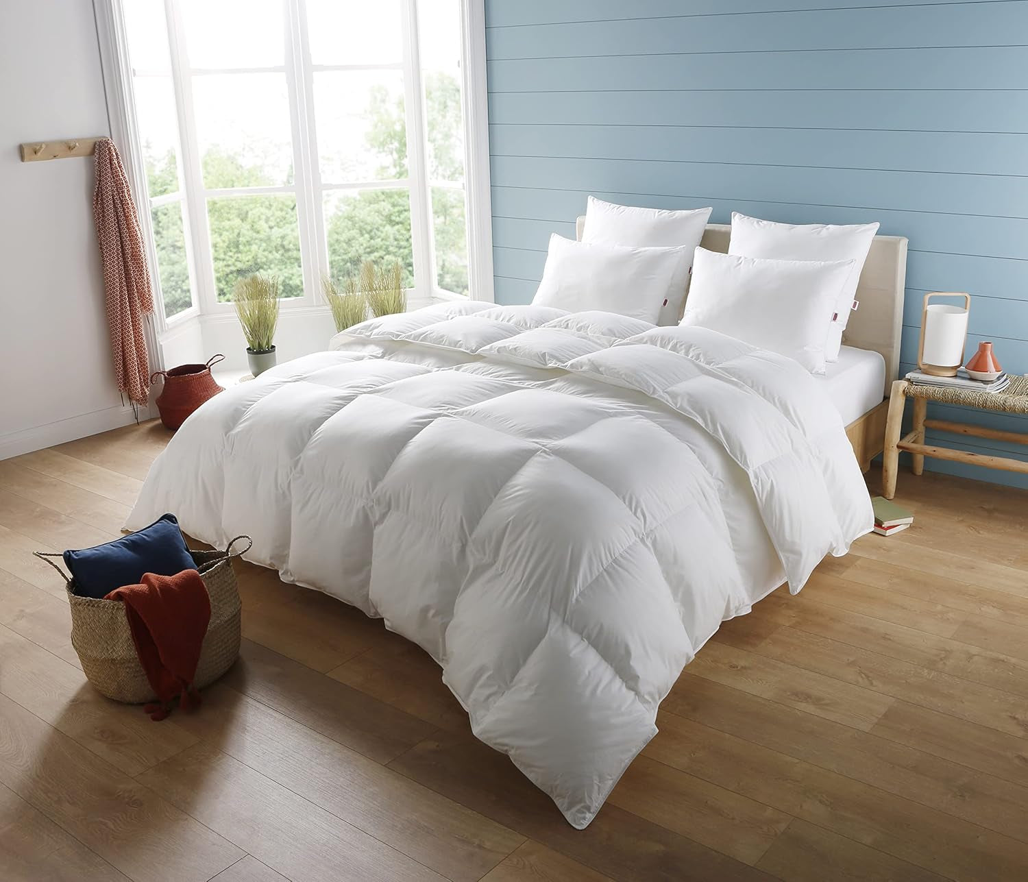 Filt, Percale, Premium bomull, Tempererad, 140 X 200 Cm, För enkelsäng, Molnformad filt, Bittålig och uppblåsbar, Maskintvättbar i 40 °C Täcken och täcken Naty Shop 140/200