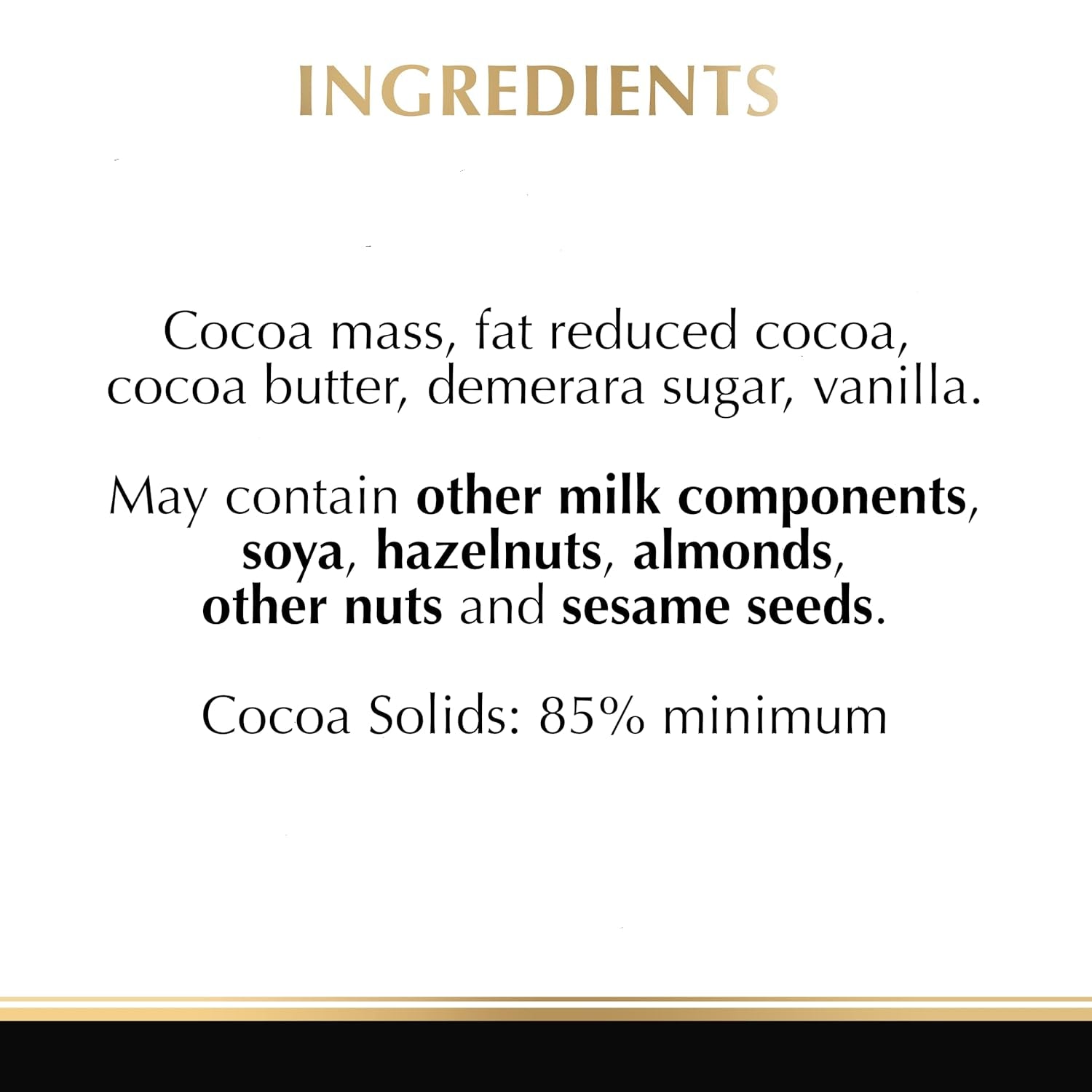Lindt Choklad | Bar EXCELLENS 85 % kakao | 100g | Extra mörk choklad | Vegansk chokladkaka