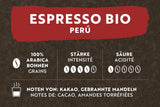 Café Royal Bio Espresso Peru – 100% Arabica Kaffeebohnen, aromatiskt intensiv, dunkle Röstung, Stärke 4/5, Bio & Fairtrade, 500 g ganze Bohnen
