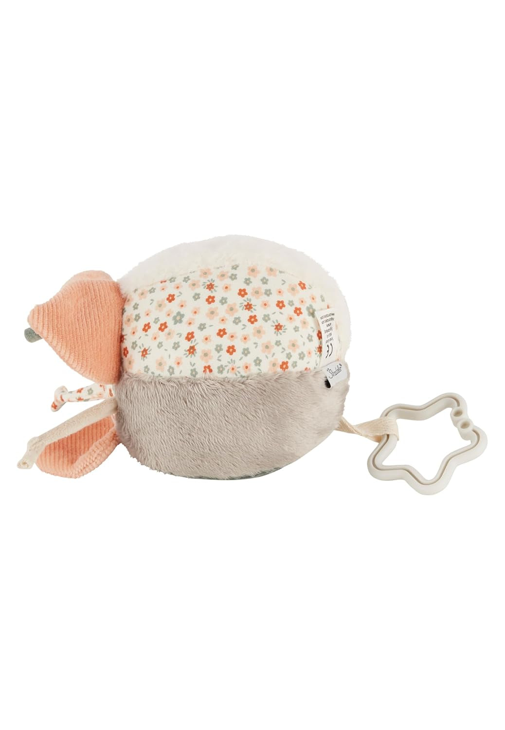 Sterntaler tygbollgård - Babytextilboll gjord av mjuka tygkombinationer - Babyleksak fylld med polyestervadd - Babyboll för att fånga och leka, färgglada Baby Toys Naty Shop