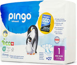 Ekologiska blöjor storlek 1 nyfödd (2-5 kg), 1 påse med 27 blöjor