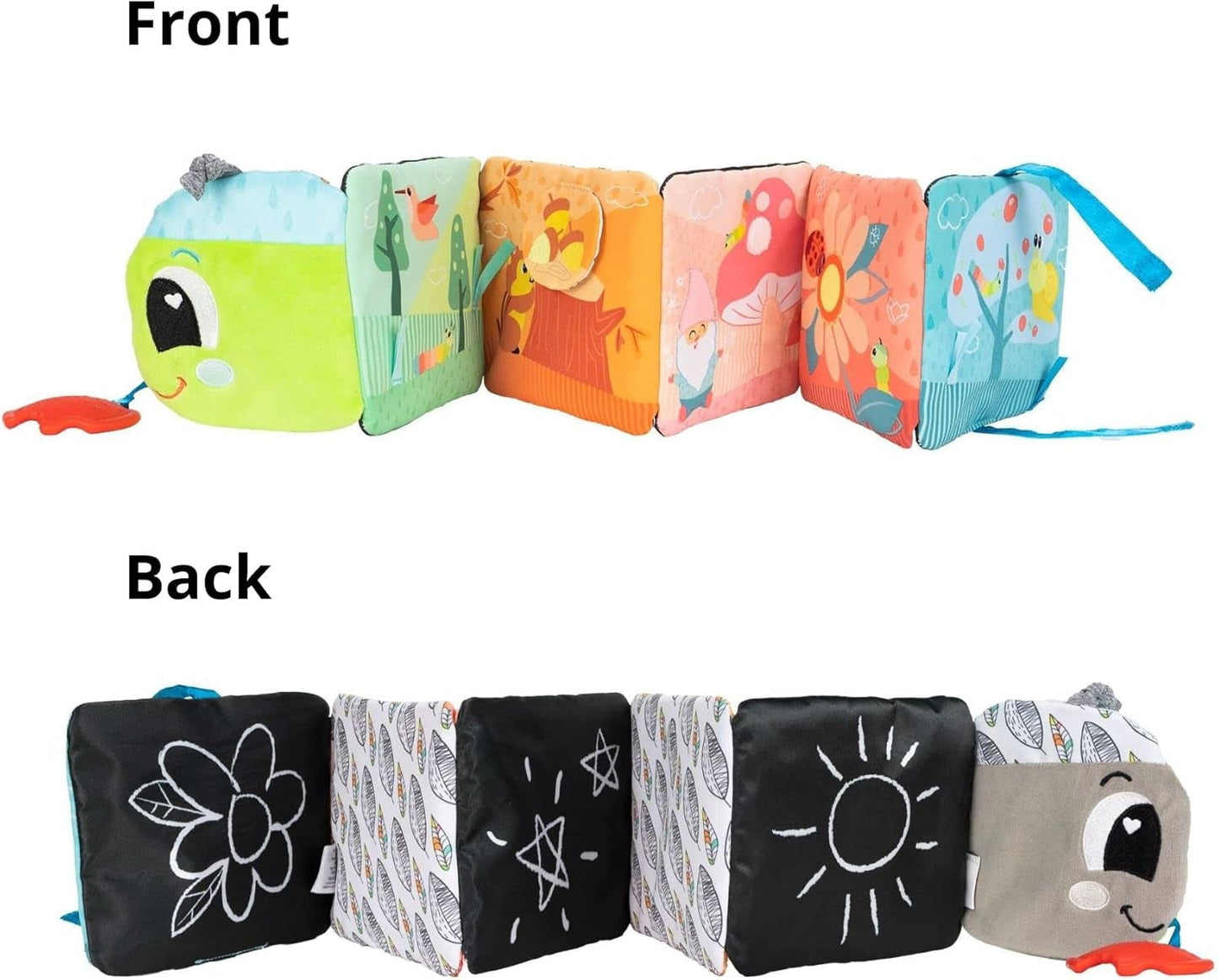 Lamaze Colorful Caterpillar Ride, nyfödd leksak, babysensorisk leksak med färger och ljud, utvecklingsleksak för 6 månader pojkar och flickor, L27463 Babyleksaker Naty Shop