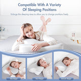 Elegear Memory Foam Kudde med svalkande kuddöverdrag Nacksmärtskudde Sidosömnskudde Ergonomisk kudde Ortopedisk kudde för sidosömmar Rygg Buken 63X 10/14 X36Cm Cervikala ortopediska kuddar Naty Shop