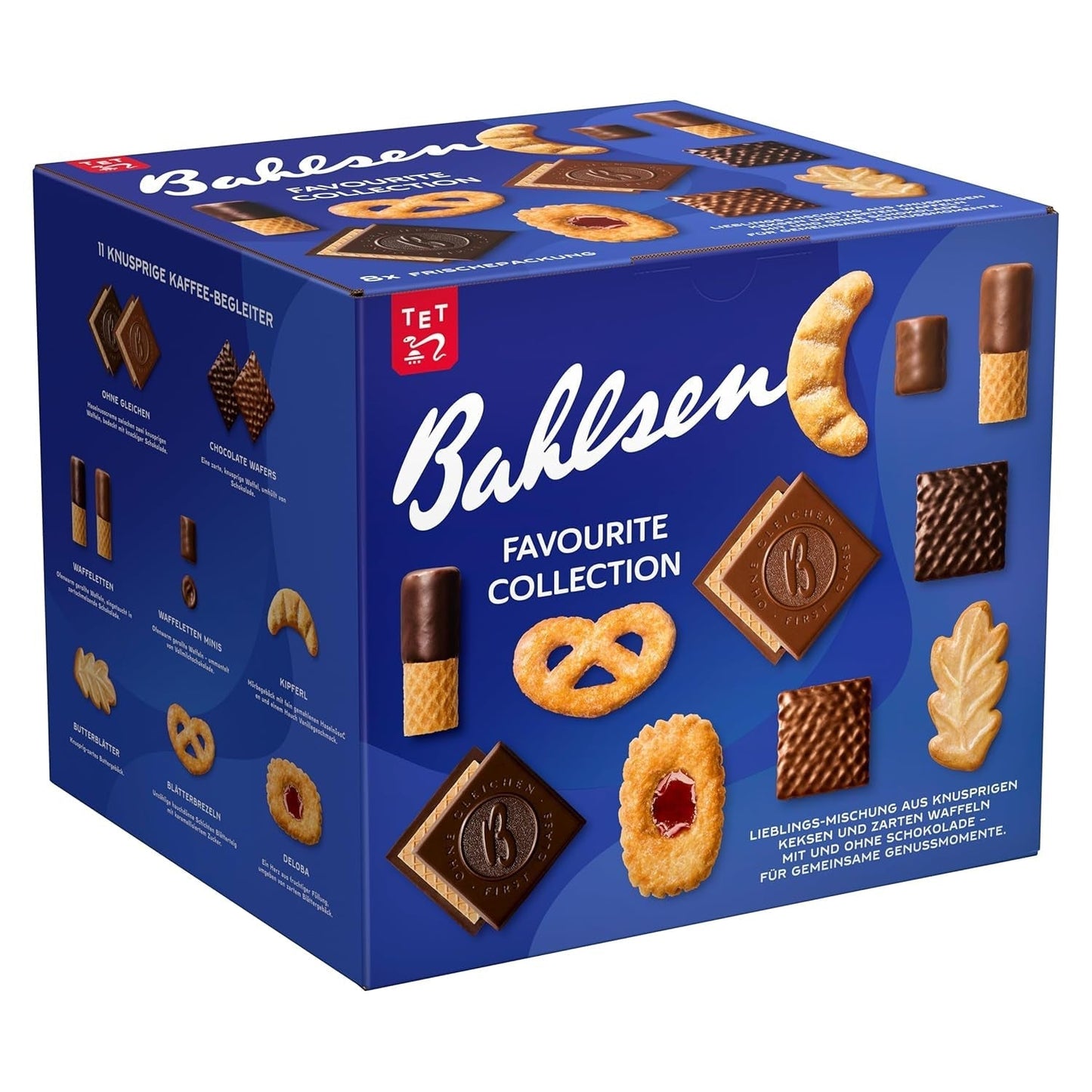 Bahlsen Favorite Collection XL 1-pack Crunchy Dough and Wafer Mix med mjölk och mörk choklad (8 x 227g/1816g)