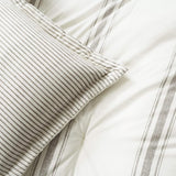 Lush Decor Farmhouse quilt med ränder, Full/Queen, grå täcken och täcken Naty Shop