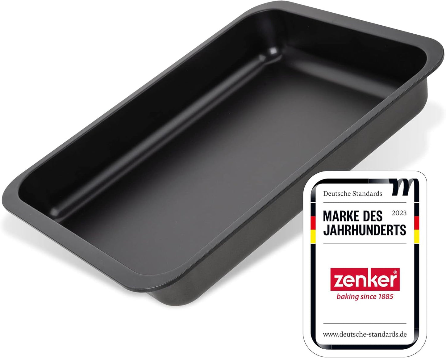 Zenker Lasagneform, Auflaufform Mit Zweifacher Antihaftbeschichtung, Backform Für Viefältigchen Einsatz, Hitzebeständige Ofenform, Widerstandsfähiger Bräter (Farbe: Schwarz), Antal: 1 Stück Formar och plåtar för bakning Naty Shop