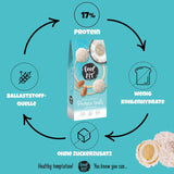 Sockerfria kokospraliner med mandel, feel FIT, utan tillsatt socker, 17% protein, 63 g