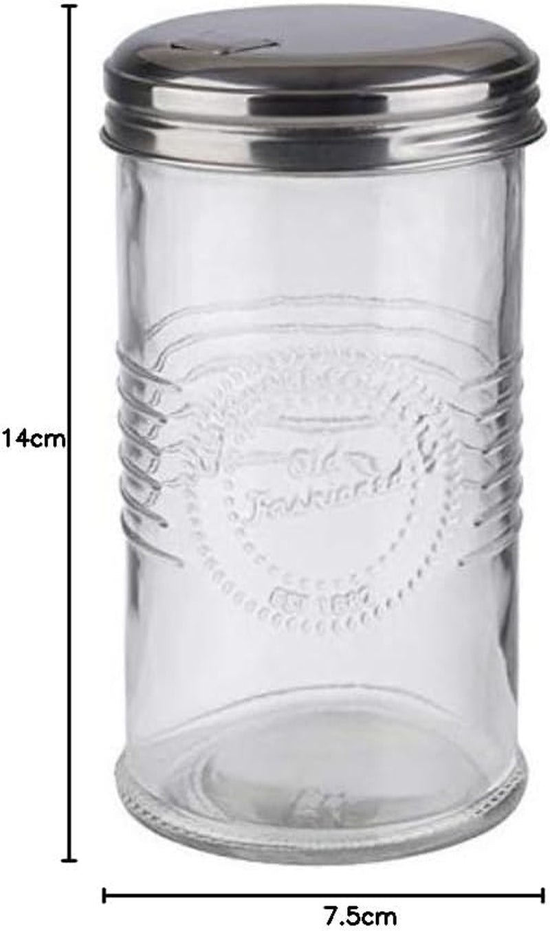 APS 40510 Sockerdispenser - GAMMALODIG, Ø 7,5 cm, H: 14 cm, Glas, 0,35 liter, Lock med tråd gjord av...