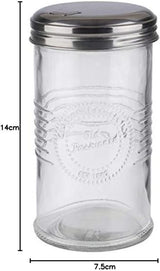 APS 40510 Sockerdispenser - GAMMALODIG, Ø 7,5 cm, H: 14 cm, Glas, 0,35 liter, Lock med tråd gjord av...